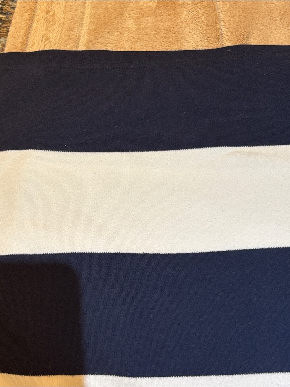 Neiman Marcus Exclusive Navy White Striped Cotton Top 1X - Picture 9 of 10
